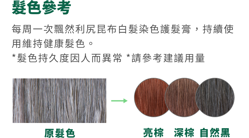 白髮染色護髮膏 - 產品系列 - 飄然利尻昆布