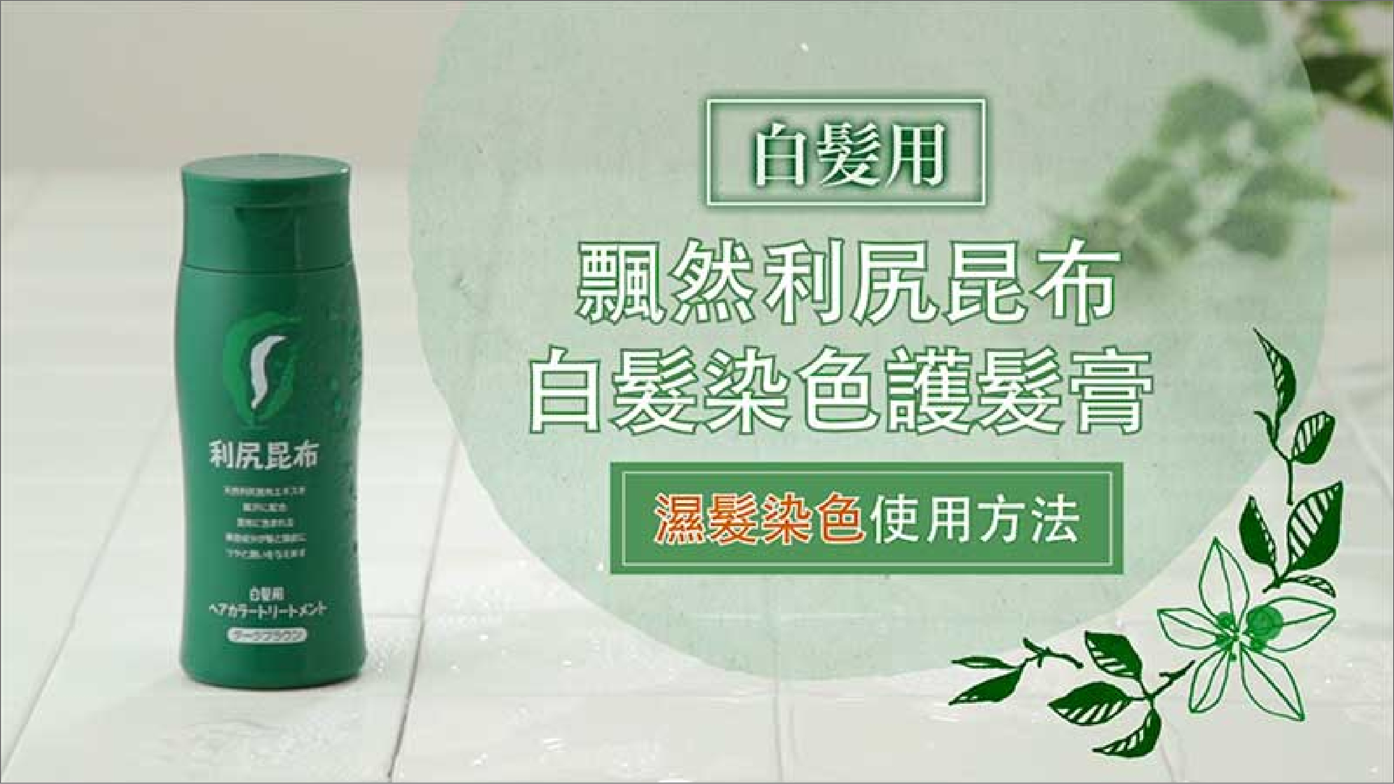 白髮染色護髮膏 - 產品系列 - 飄然利尻昆布